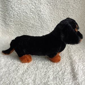 GANZ Webkinz HM345 Dachshund Puppy Dog Plush Stuffed Animal Toy No Code #1
